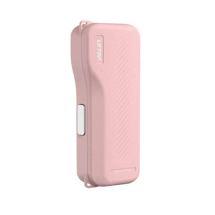 For DJI Osmo Pocket 4/3 LKTOP Hard Carrying Case Protective Storage Box with Wrist Strap Short Pink