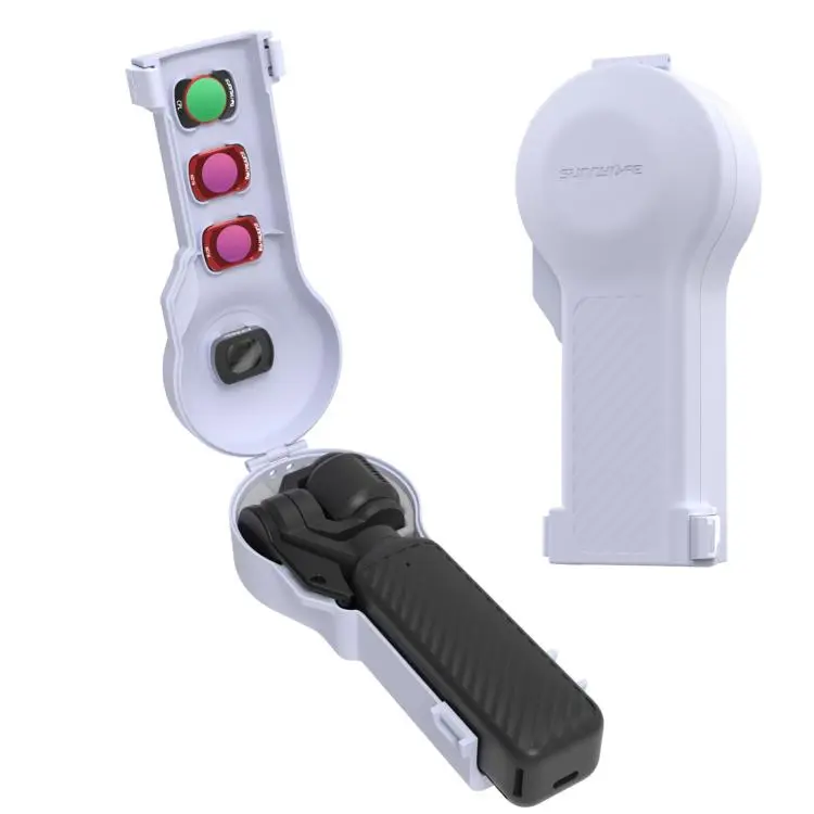For DJI Osmo Pocket 4 / 3 Sunnylife Bulb-Shaped Protective Cover with Filter Box, Fits Gimbal Clamp(Purple)