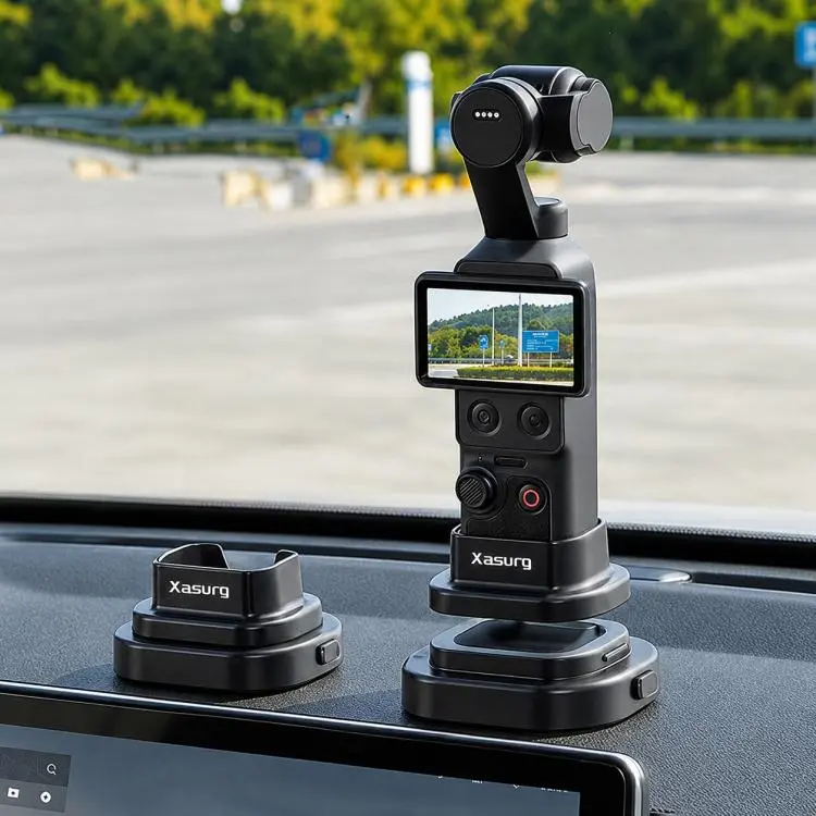 For DJI Osmo Pocket 4 / 3 Xasurg Detachable Car Mount Base Desktop Stand(Black)