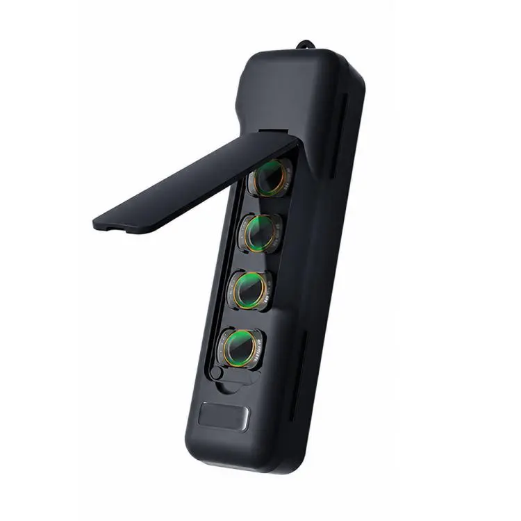 For DJI Osmo Pocket 4 / 3 Xasurg Shock-proof Protective Cover with Storage Filter Box(Black)