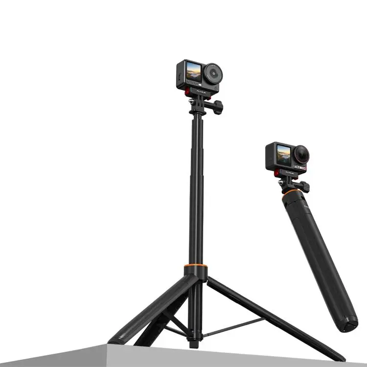 For DJI Osmo Pocket 4P / 3 Flymile 1.6m One-Click Pop-Out Tripod Extension Pole(Two-jaw Connector)