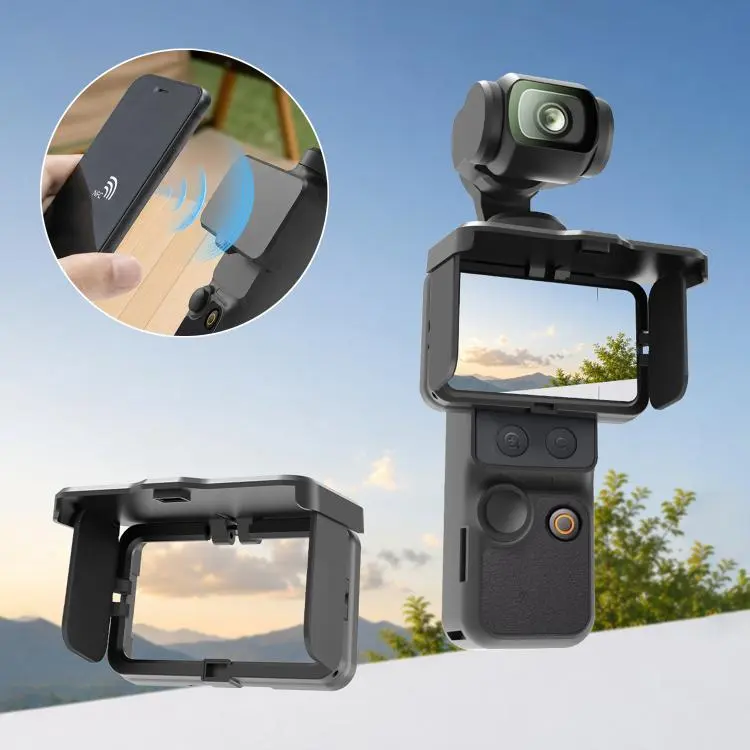 For DJI Osmo Pocket 4P / 4 / 3 Screen Shield Magnetic Folding Anti-Glare Sunshade Cover, Type