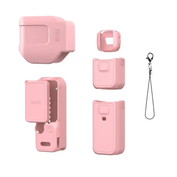 For DJI Osmo Pocket 4P BRDRC Body Protective Dustproof Silicone Case, Color