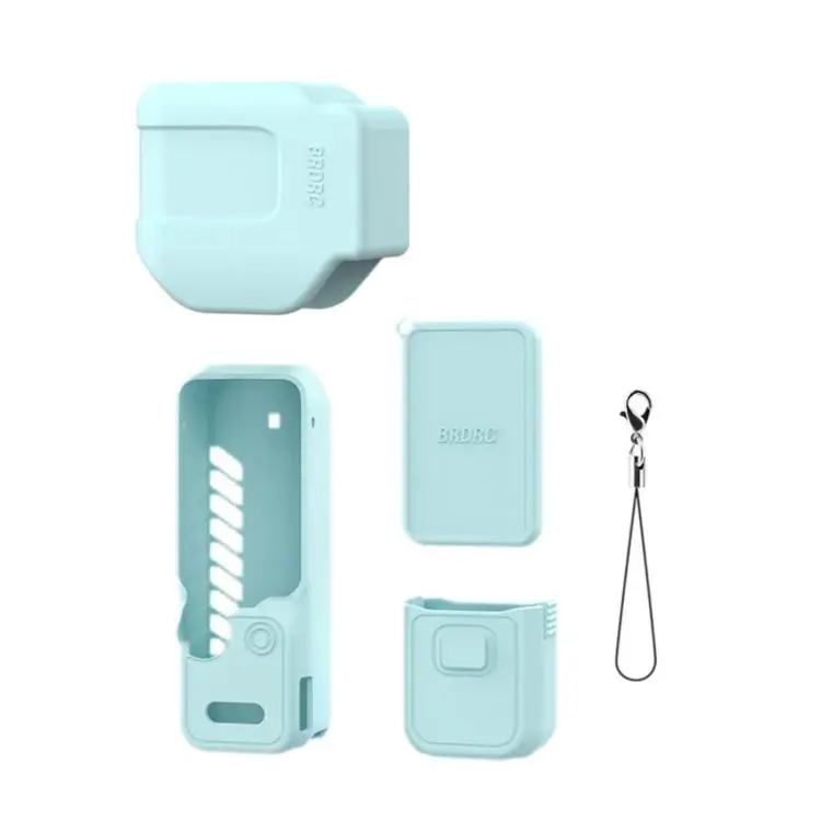 For DJI Osmo Pocket 4P BRDRC Body Protective Dustproof Silicone Case, Color