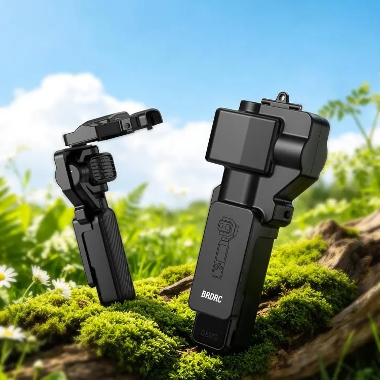 For DJI Osmo Pocket 4P BRDRC Lens Screen Dustproof Semi-Enclosed Protective Case(Black)