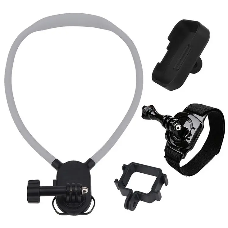 For DJI Osmo Pocket 4P Lazy Neck Bracket POV View Mount(Neck Mount & Wrist Strap Set)