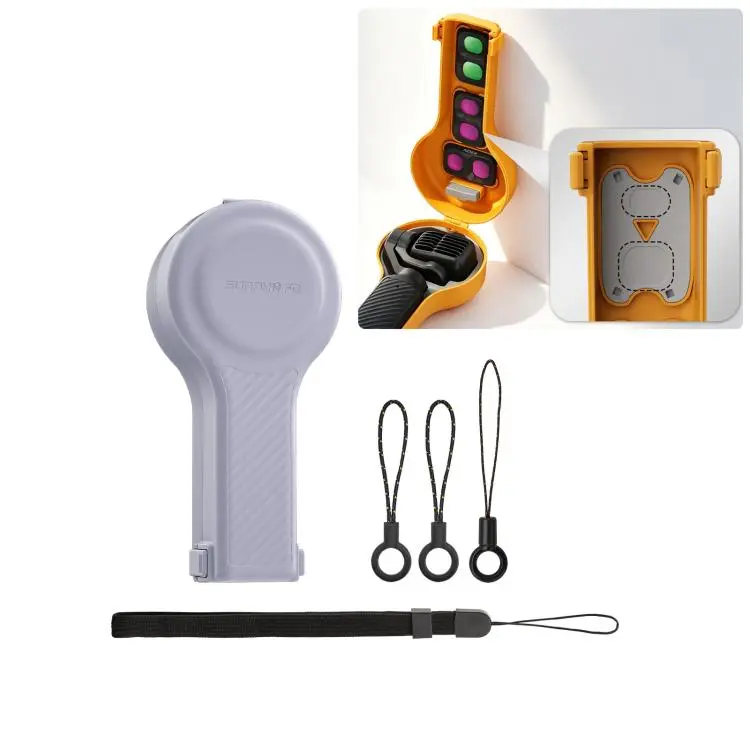 For DJI Osmo Pocket 4P Sunnylife Bulb-Shaped Gimbal Camera Protective Cover Storage Box with Lanyard, Model