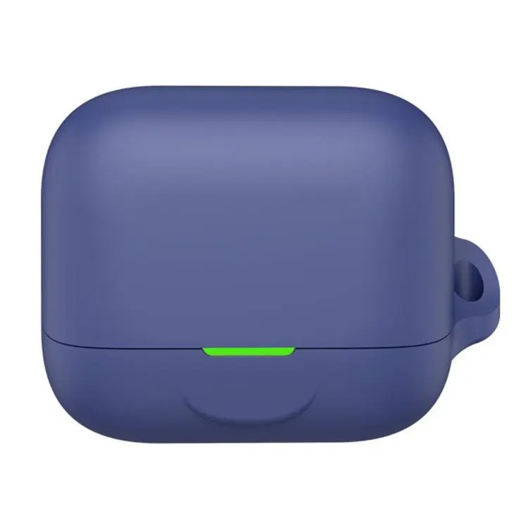 For EarFun Air Pro 4+ Solid Color Silicone Earphone Protective Cover(Midnight Blue)