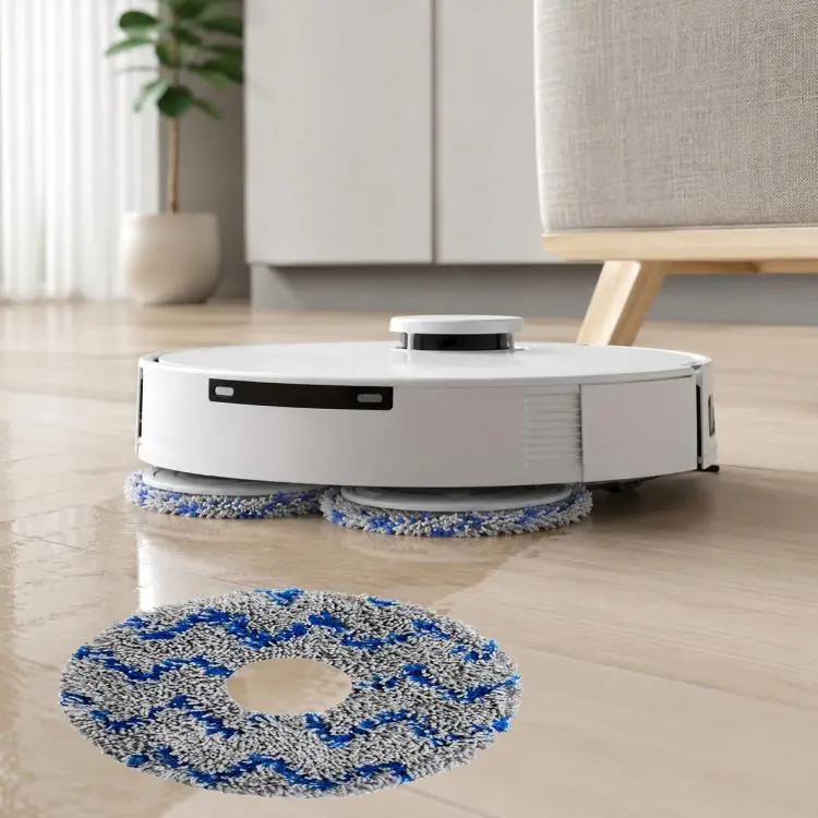 For Ecovacs DEEBOT X1 OMNI / X1 TURBO / X1S PRO Replacement Parts, Blue Striped Mop Pad