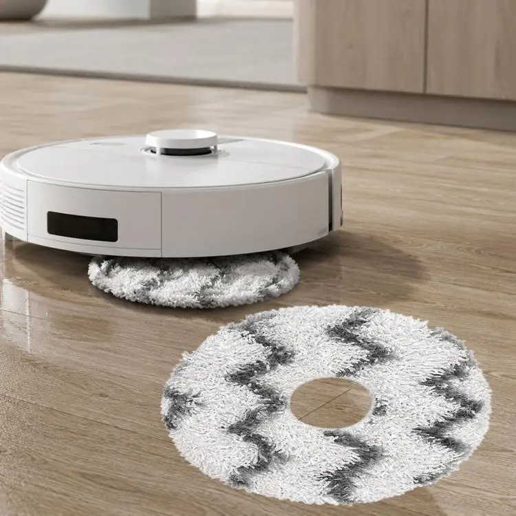 For Ecovacs DEEBOT X1 OMNI / X1 TURBO / X1S PRO Replacement Parts, White Striped Mop Pad