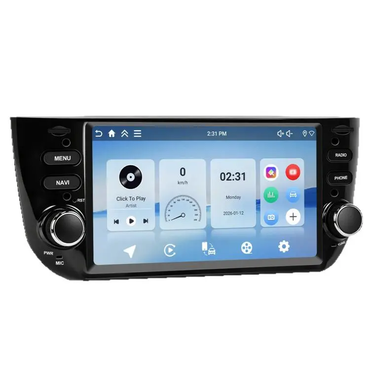For Fiat Punto 2010-2016 / Linea 2012-2015 Android 15 Car Stereo 6.2 Inch IPS Touchscreen GPS Navigation Radio Player, Memory