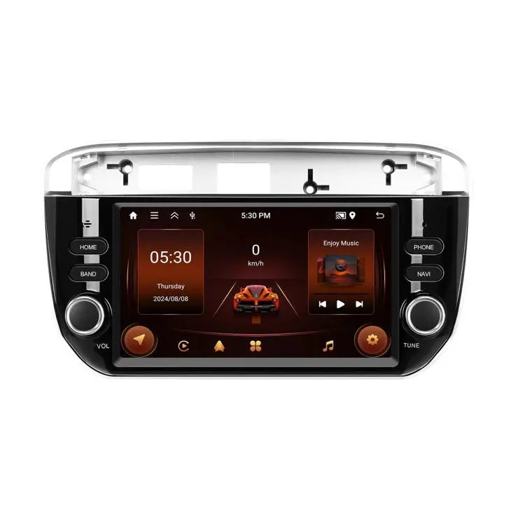 For FIAT Punto 7 Inch Wireless Carplay Android Auto Car Stereo GPS Navigation Radio Player, Memory