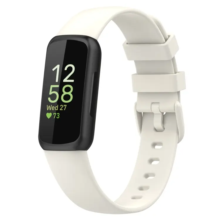 For Fitbit Inspire3 Solid Color Silicone Watch Band, Size
