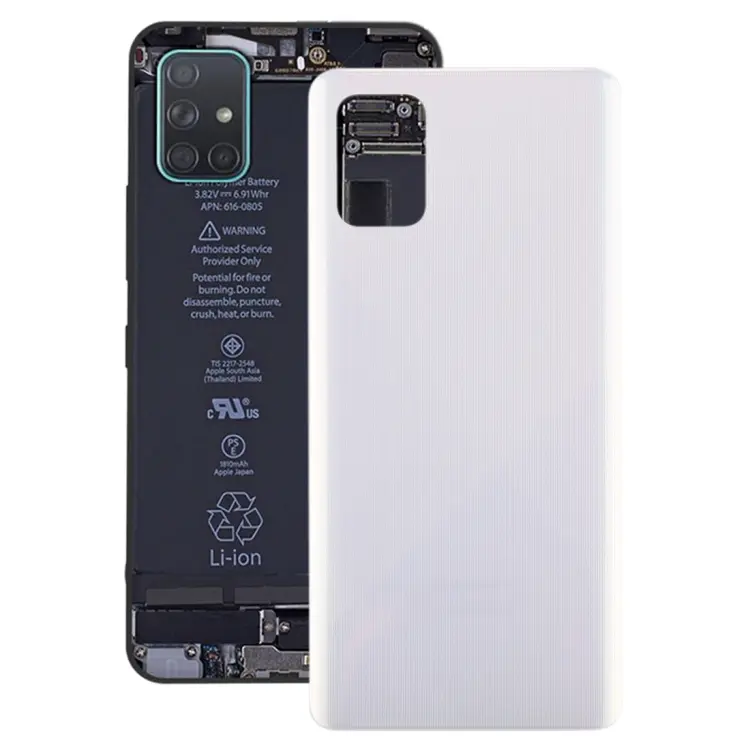 For Galaxy A71 Original Battery Back Cover (White)