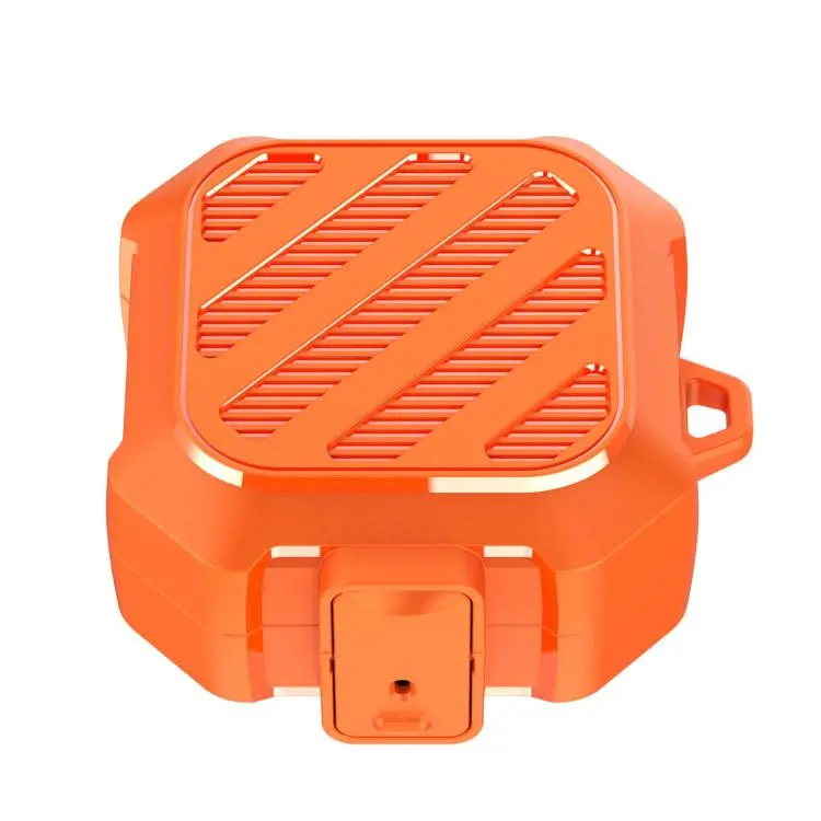 For Galaxy Buds 4 / 4 Pro Luggage Carbon Fiber Shockproof Earphone Protective Case with Hook(Orange)
