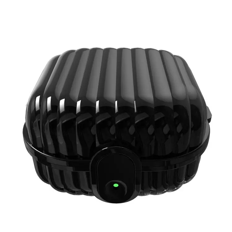 For Galaxy Buds Core 2025 Shell Look Earbuds Box Protective Case with Security Lock(Black)