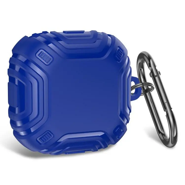For Galaxy Buds Live / Pro / 2 / 2 Pro / FE / Core Extraordinary Frosted Anti Drop TPU Earphone Cover with Metal Buckle(Royal Blue)
