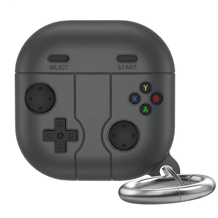 For Galaxy Buds Pro / Live / 2 / FE Ahastyle LC13 Silicone Protective Case(Black)