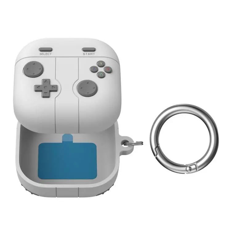 For Galaxy Buds4 / 4 Pro AhaStyle WG164 Silicone Split Protective Case(Light Gray)