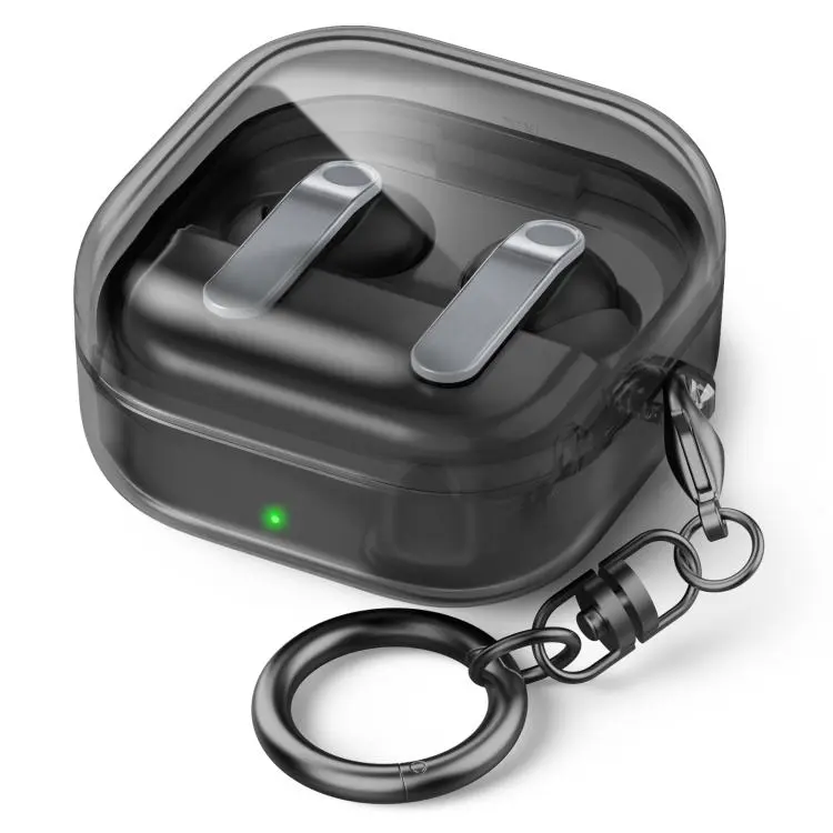 For Galaxy Buds4 / Buds4 Pro AhaStyle WG196 Split-Design TPU Protective Case(Transparent Gray)