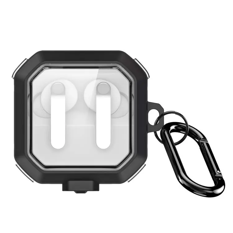 For Galaxy Buds4 / Buds4 Pro DUX DUCIS SECD Series Frosted Clear TPU Wireless Earphones Case(Black)