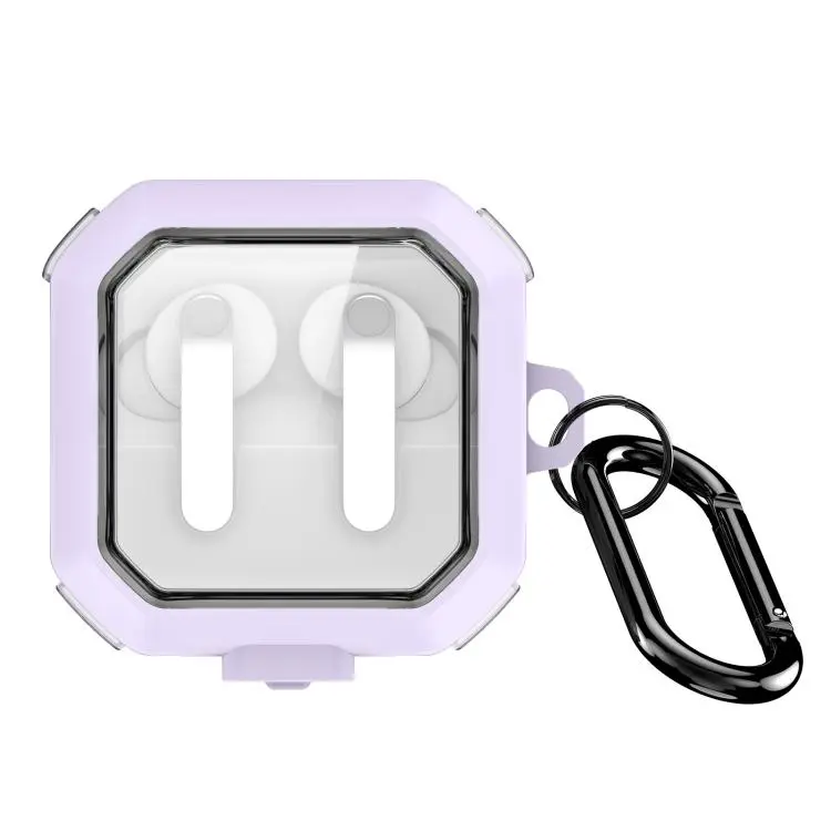 For Galaxy Buds4 / Buds4 Pro DUX DUCIS SECD Series Frosted Clear TPU Wireless Earphones Case(Purple)