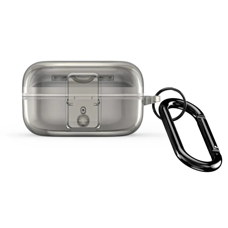 For Galaxy Buds4 / Buds4 Pro DUX DUCIS SECI Series Clear Split Wireless Earphones Case(Black)