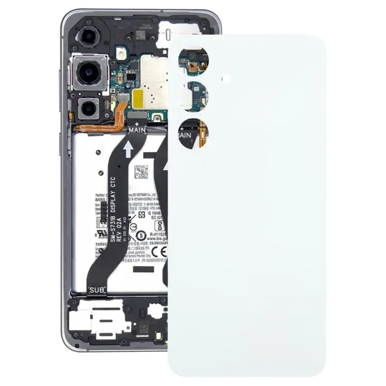 For Galaxy S25 FE SM-S731B OEM Battery Back Cover(White)