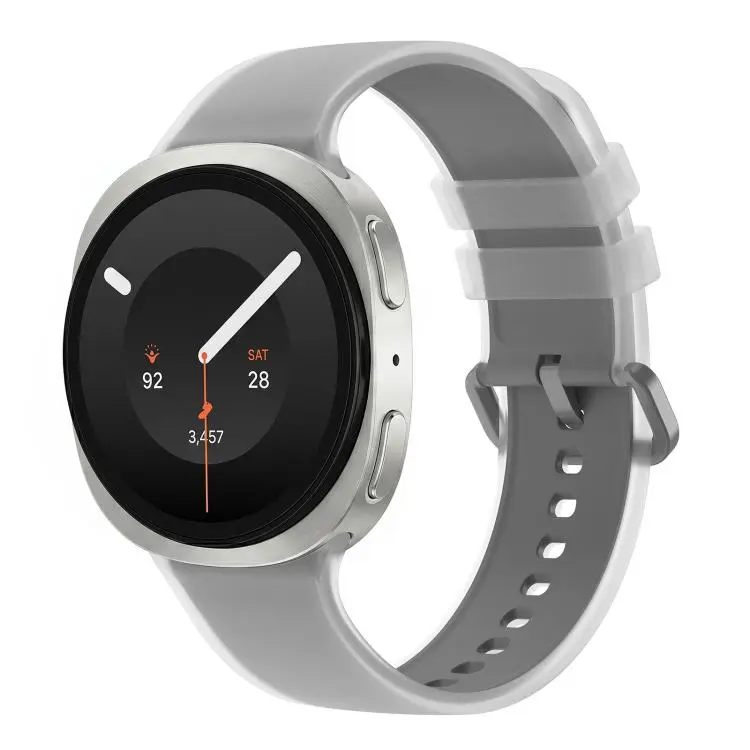 For Galaxy Watch 9 / 8 / 8 Classic Translucent Jelly Colorful Clasp Silicone Watch Band, Size