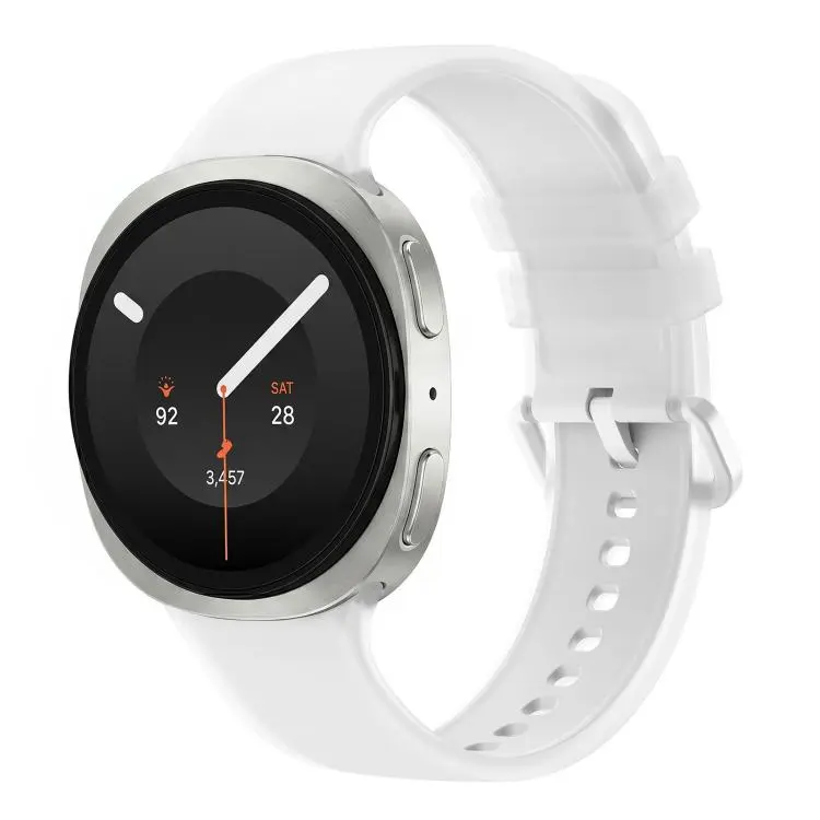 For Galaxy Watch 9 / 8 / 8 Classic Translucent Jelly Colorful Clasp Silicone Watch Band, Size