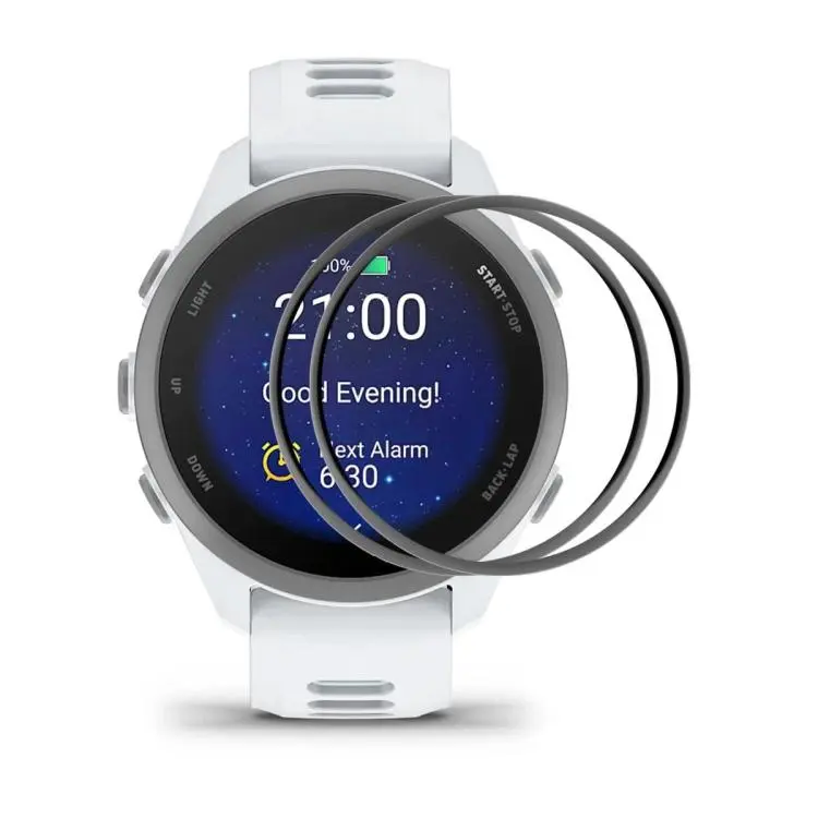 For Garmin Forerunner 170 2pcs ENKAY 3D Full Coverage Soft PC Edge PMMA HD Screen Protector Film