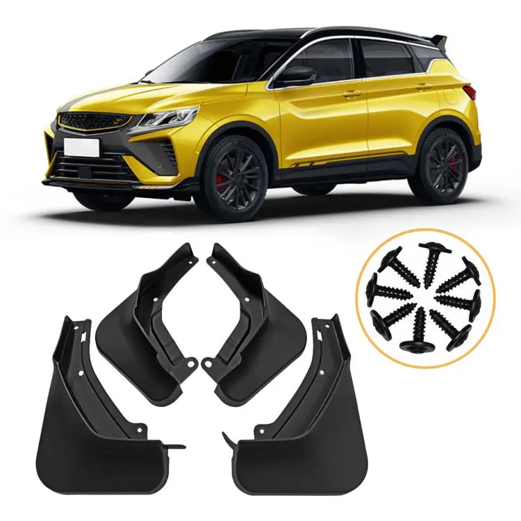 For Geely Binyue 2021 4pcs/Set Car Wheel Splash Flaps Fender Guard