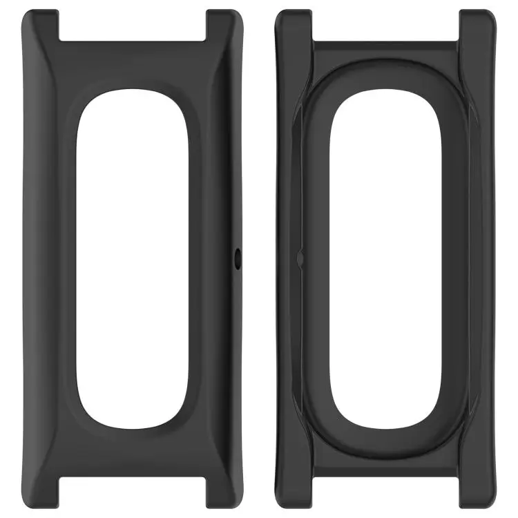 For Google Fitbit Air 12mm Spring Ear Style Bracelet Watch Frame PC Watch Protective Case(Matte Black)