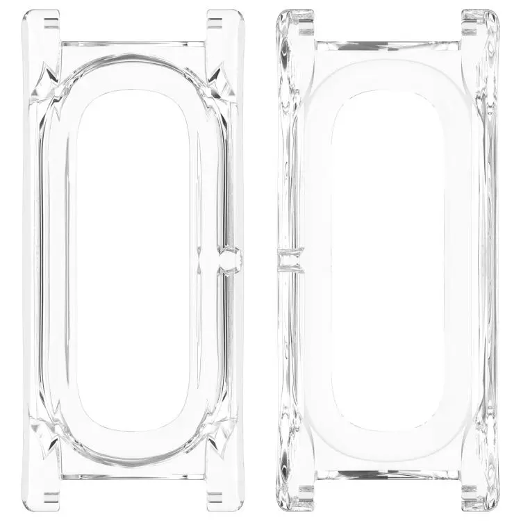 For Google Fitbit Air 12mm Spring Ear Style Bracelet Watch Frame PC Watch Protective Case(Transparent)