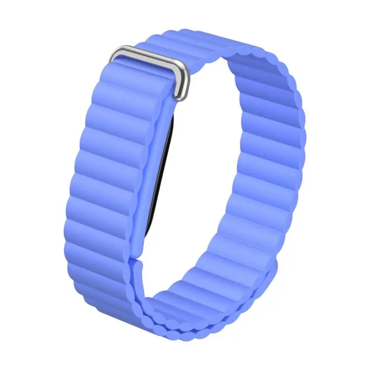 For Google Fitbit Air Classic Wave Texture Magnetic Silicone Watch Band(Blue)