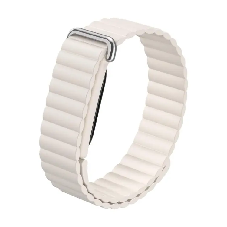 For Google Fitbit Air Classic Wave Texture Magnetic Silicone Watch Band(Starlight)