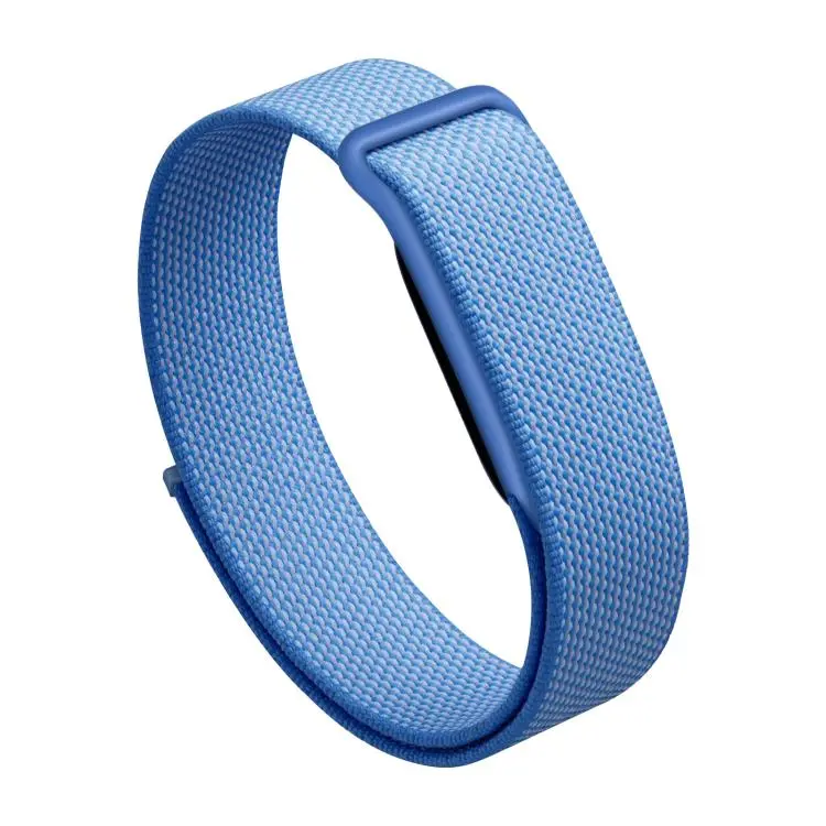 For Google Fitbit Air Nylon Loop Hook and Loop Fastener Watch Band(Lavender)