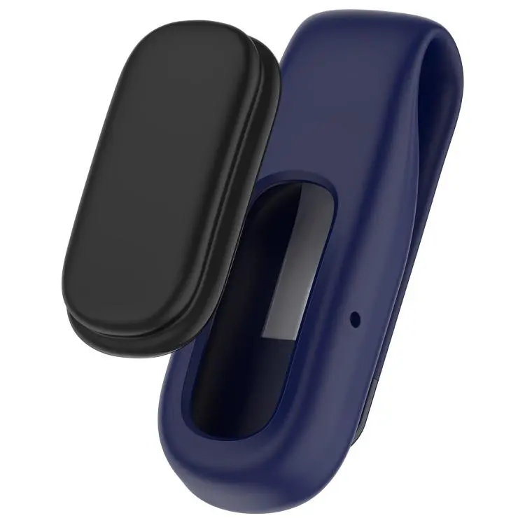 For Google Fitbit Air Silicone Clip Smart Health Wristband Protective Case(Midnight Blue)
