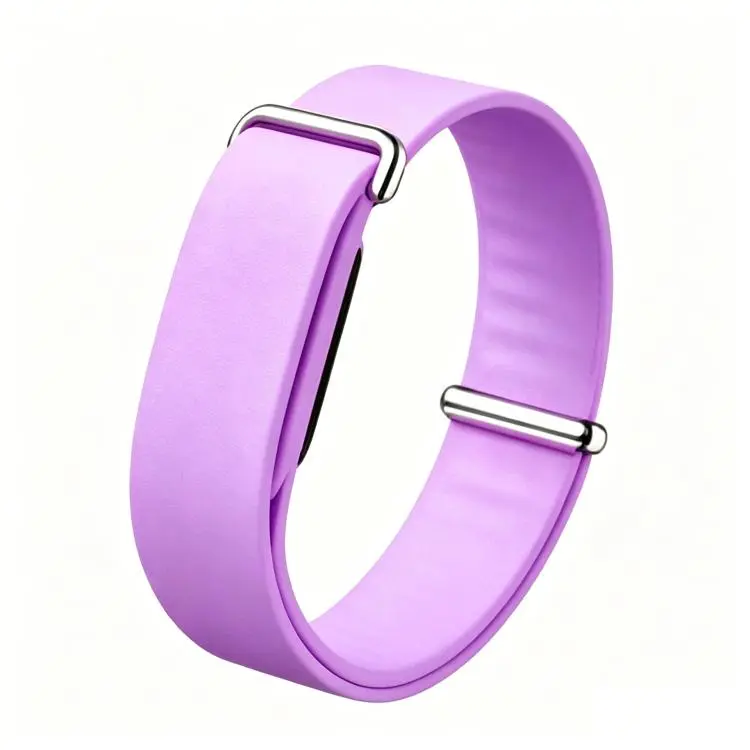 For Google Fitbit Air Solid Color Single Lap Silicone Loop Watch Band(Violet)