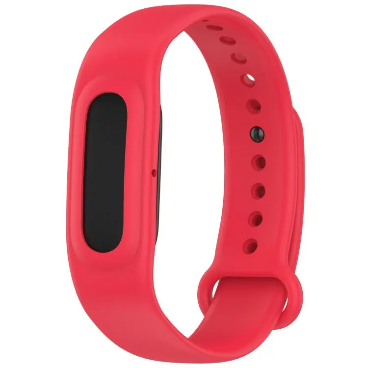 For Google Fitbit Air Watch Frame Integrated Reverse Buckle Silicone Watch Band(Berry)