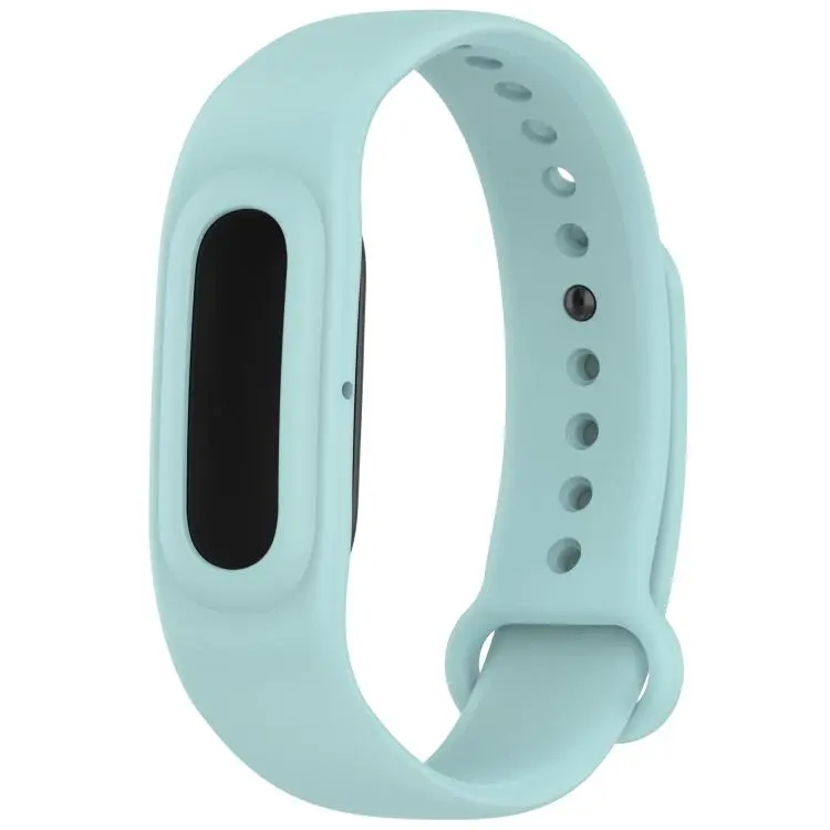 For Google Fitbit Air Watch Frame Integrated Reverse Buckle Silicone Watch Band(Light Blue)