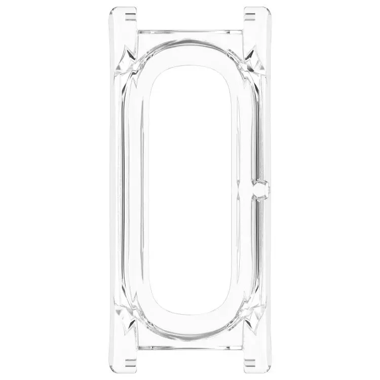 For Google Fitbit Air xDfind 12mm Hollow PC Half Coverage Watch Frame Protective Case(Transparent)