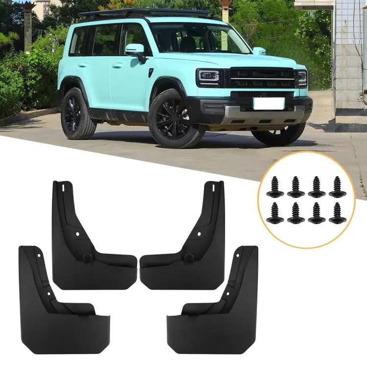 For GreatWall Haval Menglong New Energy 2026 4pcs/Set Car Wheel Splash Flaps Fender Guard
