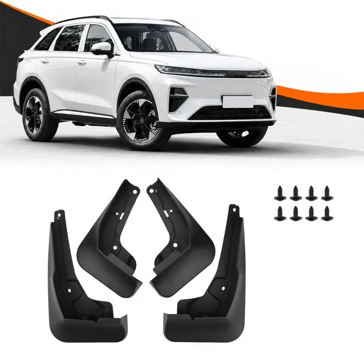 For GreatWall Haval Xiaolong MAX 2025 4pcs/Set Car Wheel Splash Flaps Fender Guard