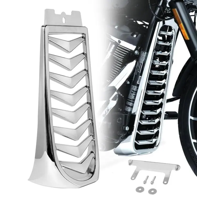 For Harley-Davidson Softail Modified Frame Blade-style Air Deflector(Silver Plating)