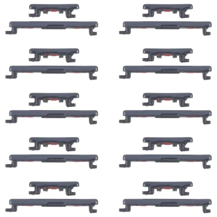 For Honor 200 Pro 10pairs Original Power Button and Volume Control Button (Black)