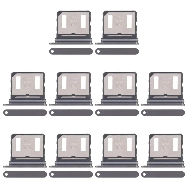 For Honor 500 10pcs Original SIM Card Tray + SIM Card Tray (Black)