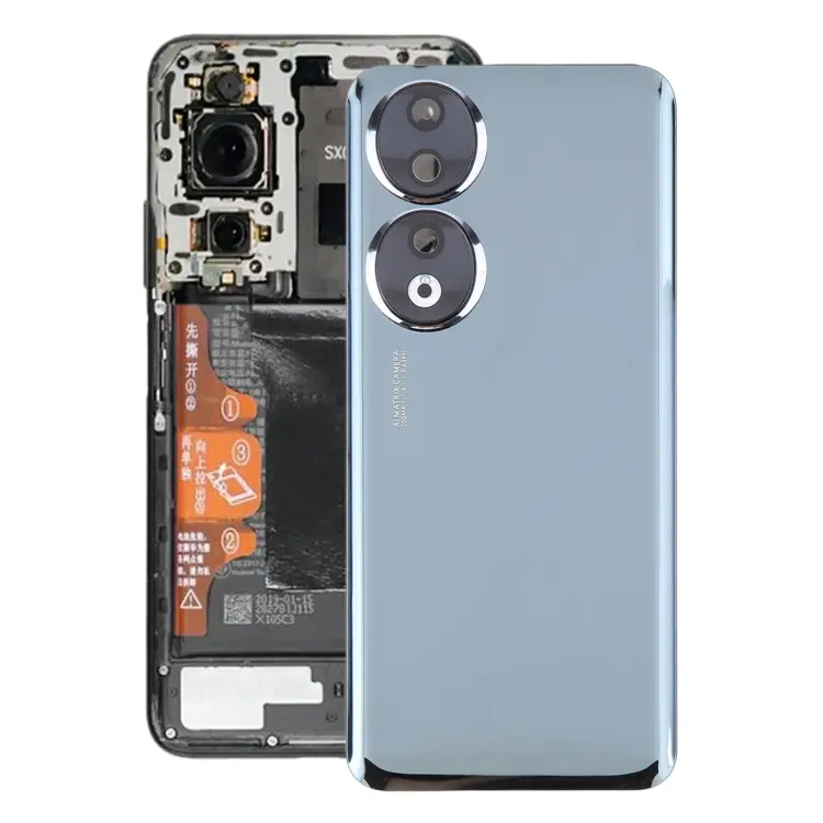 For Honor 90 Battery Back Cover with Camera Lens Frame(Black)