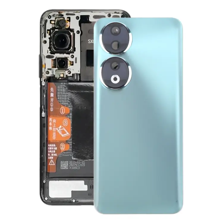 For Honor 90 Battery Back Cover with Camera Lens Frame(Green)
