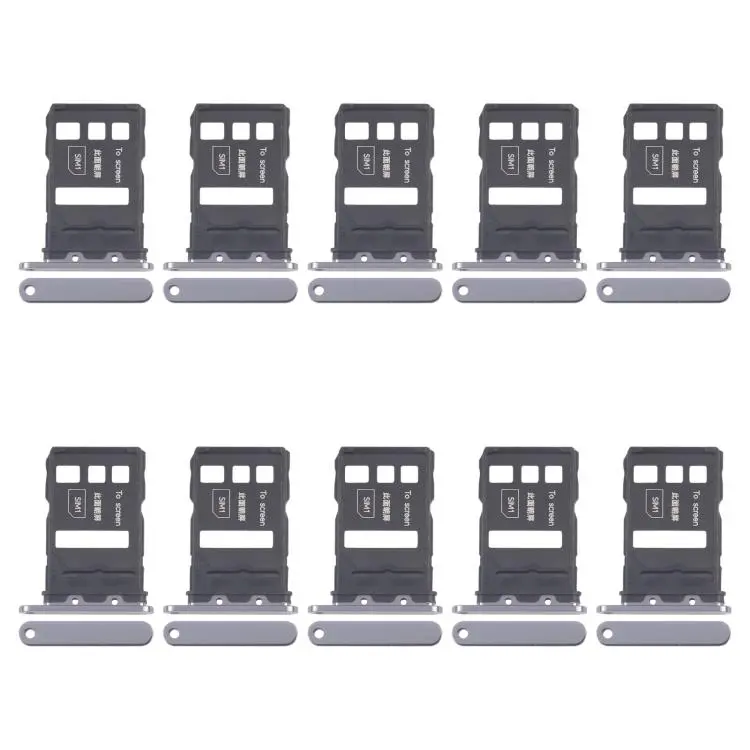 For Honor Magic5 10pcs Original SIM Card Tray + SIM Card Tray (Black)